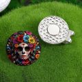 Skull Design Golf Ball Marker Funny Golf Ball Marker Hat Clip Funny Golf Accessories Magnetic Golf Ball Marker Ladies. 