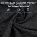 Golf Towel Microfiber Fabric For Golf lovers Soft Absorbent Golf Club Cleaner Rag Clip Golf Accessories Golf Club Cleaning Towel.