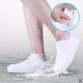 2pcs Waterproof Non-slip Silicone Shoe High Elastic Wear-resistant Unisex Rain Boots for Outdoor Rainy Day Reusable Shoe Cover.