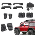 Door Hinges Hood Grille Door Handles Engine Cover Hinge Fuel Tank Cap For 1:10 1/10 RC Crawler Car TRX-4 TRX4 Defender D90 Parts. 