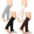 Women's Autumn Long Socks Knitted Foot Cover Leg Breathable Warmers Winter Protector Stocking Legging Non-Slip Home Ladies Socks. 