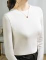 Women'S Viscose Blend Long Sleeve T-Shirt. 
