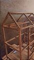 Wooden bird larg size big cage canaries and other small birds. haviey wood parits ni khay gy. Haviey net gali . beauty cage for home corner and enjoy. hight 3ft lenth 32inch werth 18 inch.. 