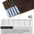HAIR Invisible Tape in Extensions Human Hair Injection Tape in Hair Extensions #60 PU Weft Tape On 10pcs/pack For Side Hair. 