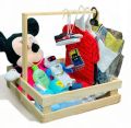 Baby gift/wooden basket 16/16/16 inches for wedding/engagement/birthday/any event. 