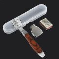 Color Wood Handle Foot File Dead Skin Shaver Corn Cuticle Cutter Remover Rasp File Foot Callus With 10 Blades Foot Scraper Set. 