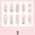 Mr. Paper Retro Flower Special-shaped Frame Bookmark Relief Gilding Student Reading Book Marks Teacher Supplies 10pcs/pack. 