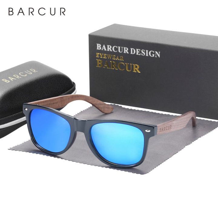 BARCUR%20Natural%20Wooden%20Sunglasses%20Polarized%20Mens%20Sun%20Glasses%20Black%20Walnut%20Eyewear%20UV400%20Protection%20-%20Image%208