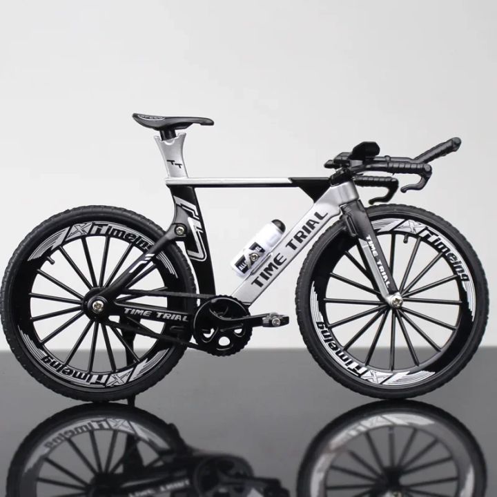 1:10 Mini Alloy Bicycle Model Diecast Metal Finger Racing Mountain Bike Folded Cycling Ornaments Collection Toys For Children