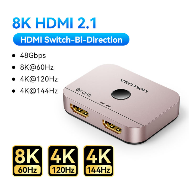 Vention%20HDMI%202.1%20Switcher%208K@60Hz%204K@120Hz%20for%20Laptop%20PC%20PS5%20Monitors%20Xbox%20TV%20Bi-Directional%202%20in%201%20Out%201%20in%202%20Out%20HDMI%20Splitter%20-%20Image%208