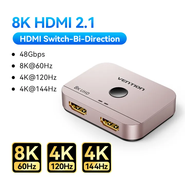 Vention%20HDMI%202.1%20Switcher%208K@60Hz%204K@120Hz%20for%20Laptop%20PC%20PS5%20Monitors%20Xbox%20TV%20Bi-Directional%202%20in%201%20Out%201%20in%202%20Out%20HDMI%20Splitter%20-%20Image%208