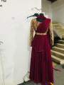 Saree model Salwar. 