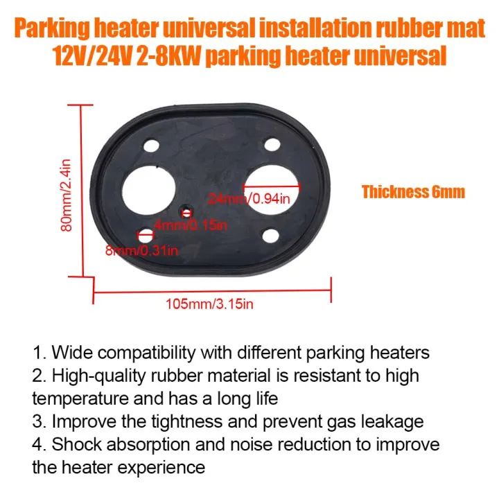 1/2/4/8PCS%20Black%20Heater%20Gasket%20Base,%20Suitable%20For%20Eberspacher%20Airtronic%20D2%20D4%20Webasto%20Air%20Top%202000%20Diesel%20Parking%20Heater%20-%20Image%202