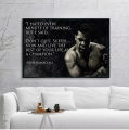Boxer Wall Art Poster Mike Tyson Muhammad Ali Motivational Quote Home Decor Pictures Prints Canvas Painting Living Room Decor. 