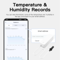 Tuya Zigbee Temperature Humidity Sensor Smart Home Thermometer with External Probe APP Remote Monitoring Work with SmartLife. 
