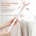 Drying Rack Clothing Drying Rack Clothing  Clothes Reach Poles Retractable Clothes Drying Fork Metal Clothesline Rod Fork Pole for Balcony 61- 102cm Metal Hangers Metal Hangers. 