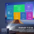 Magcubic HY350 upgraded smart android projector HY350 native 1080 home theater projector system home cenima indoor outdoor. 