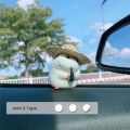 Cute Hamster with Straw Hat Car Ornament,Car Decoration Auto Interior Dashboard Accessories. 
