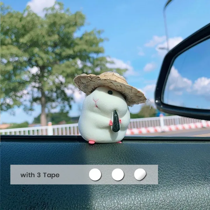 Cute%20Hamster%20with%20Straw%20Hat%20Car%20Ornament,Car%20Decoration%20Auto%20Interior%20Dashboard%20Accessories%20-%20Image%202
