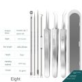 7Pcs Acne Needle Set Stainless Steel Blackhead Comedo Pimple Remover Skin Care Tool. 