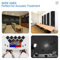 12 Pack Acoustic Panels Self-Adhesive, 1X12X12 Inchs Soundproof Wall Panels Quick-Recovery Sound Proof Foam Panels High Density. 