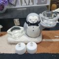 Yankee Candle Co. Diuble Porter Penguin Votive Holder Christmas/Holiday/ Winter. 
