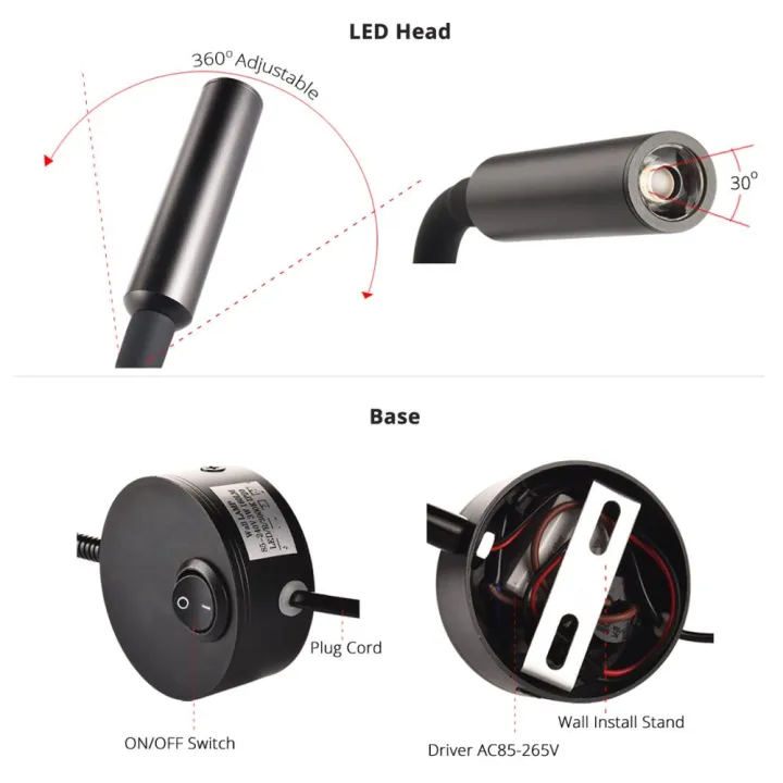 3W%20Wall%20Lamp%20Sconces%20Bedside%20Working%20Study%20Reading%20Book%20Wall%20Night%20Light%20Fixtures%20Gooesneck%20Adjust%20Spot%20LED%20White%20Black%20Silver%20-%20Image%204
