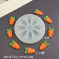 High Temperature Resistant Silicone Molds Mini Carrot Shape Cakes Molds Chocolate Candy Easter Cakes Baking Outdoor Tableware.