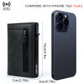 Anti-theft Credit Card Holder Men Wallets Rfid Blocking Aluminum Leather Pop Up Minimalist Wallet Cardholder Wallets for Men. 
