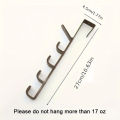 1pc Bedroom Door Hanger Clothes Hanging Rack Over The Door Plastic Home Storage Organization Hooks, Purse Holder For Bags Rails.