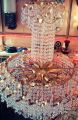 New Jhoomer 10 Light Crystal Fanoos For Ceiling. 