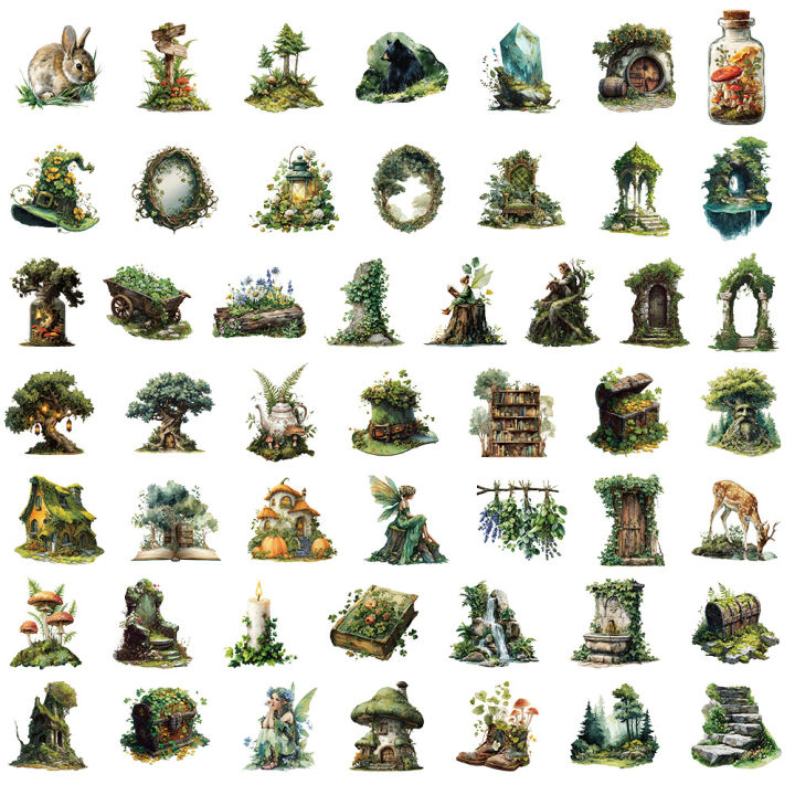 50Pcs%20Cute%20Forest%20Witch%20Stickers%20%20PET%20Natural%20Forest%20DIY%20Stickers%20Motorcycle%20Suitcase%20Decor%20Phone%20Laptop%20Decals%20-%20Image%206