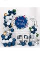 Birthday Decorations Men Blue, Happy Birthday Party Decorations for Men Women Boys Girls,Birthday Party Supplies Happy Birthday Balloons Banner. 
