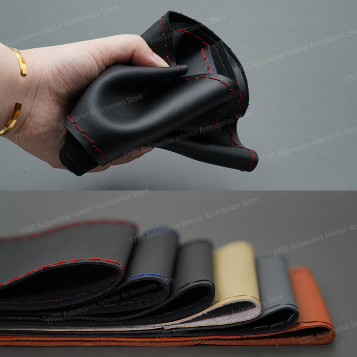 38cm%2015inch%20Real%20cowhide%20Genuine%20Leather%20Car%20Steering%20Wheel%20Braid%20Cover%20Hand-stitched%20Soft%20Non-slip%20Auto%20Interior%20car%20products%20-%20Image%204
