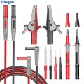 Cleqee CKT004 multimeter test lead kit test cable 4mm banana plug with crocodile clip wire perforation probe for electrical test. 