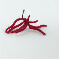100PCS Soft Lure Bass Bream Bloodworm Fishing Earthworm Worm Rubber Red Worms Baits Fishy Smell Realistic Tackle.