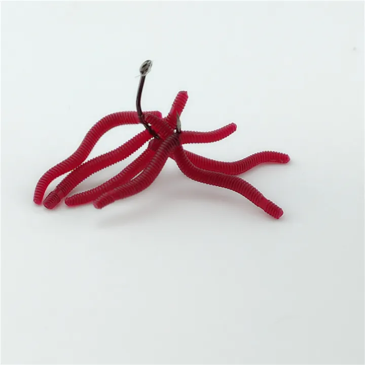 100PCS%20Soft%20Lure%20Bass%20Bream%20Bloodworm%20Fishing%20Earthworm%20Worm%20Rubber%20Red%20Worms%20Baits%20Fishy%20Smell%20Realistic%20Tackle%20-%20Image%206