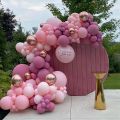 Pink Balloon Garland Arch Kit Happy Birthday Party Decor Kids Baby Shower Girl Globo Wedding Birthday Ballons Party Supplies. 