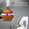 Humidifier Electric Aroma Air Diffuser Wood Ultrasonic Air Humidifier Essential Oil Aromatherapy Cool Mist Maker For Home 300ml.