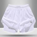 Quick-drying Summer Sports Shorts Men's and Women's Quick-drying Ice Silk Thin Yoga Fitness Training Three-point Pants.