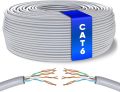 German Imported Mr. Tronic 100 m Ethernet Network Cable Cat 6, LAN Network Cable for Fast & Reliable Internet, AWG24 Mass Cable Cat 6, Bulk Cable 1 Gbps, 250 MHz, UTP CCA (100 Metres, Grey). 