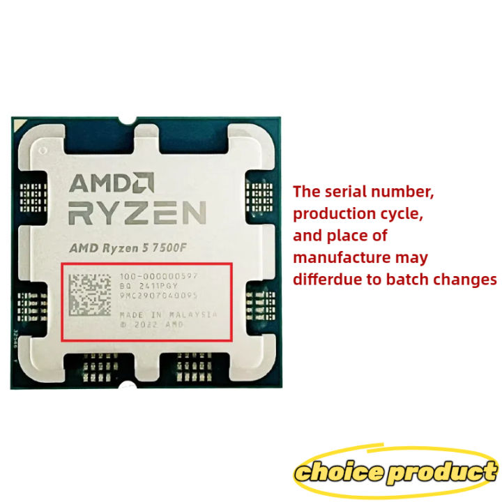 AMD%20Ryzen%205%20R5%207500F%203.7GHz%206-Core%2012-Thread%20CPU%20LGA%20AM5%20Not%20brand%20new%20-%20Image%204