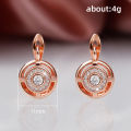 Huitan Unique Design Women's Earrings Rose Gold Color/Silver Color Luxury Bridal Wedding Earrings High Quality Jewelry Drop Ship.