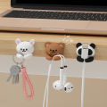 2/3pcs Cute Cartoon Desktop Cable Organizer Managers Self-Adhesive Winder Wire Cord Management Earphone Data Cable Clips Holder. 