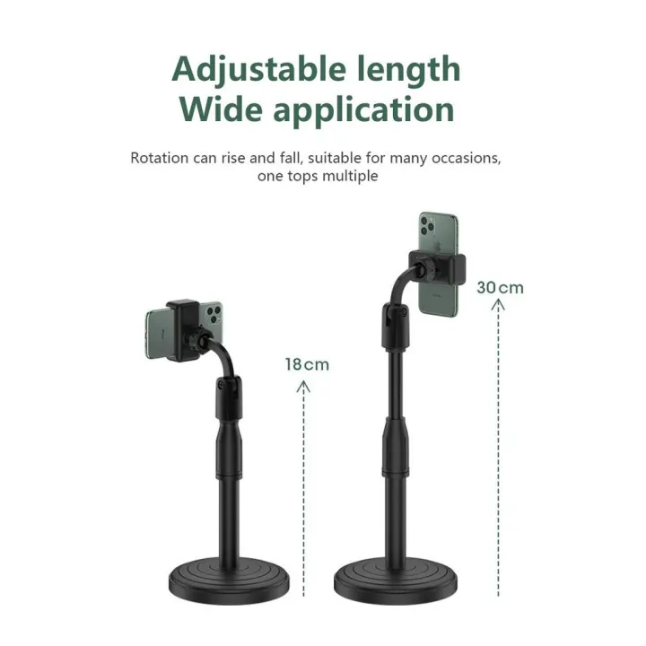 TSC%20Portable%20Lightweight%20Mobile%20Smart%20Phone%20Tripod%20for%20Tiktok%20and%20YouTube-%20Black%20-%20Image%203