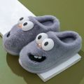 New Funny Cartoon Winter Soft Sole Mens Indoor Floor Non-slip Platform Slides Warm Plush Slippers Male Home Casual Cotton Shoes. 