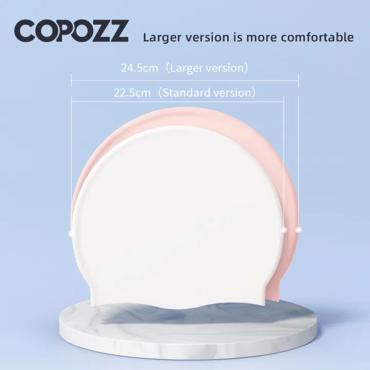 COPOZZ%20Water%20Sports%20Women%20Men%20Swimming%20Cap%20Ear%20Protect%20Long%20Hair%20Large%20Swim%20Pool%20Hat%20Professional%20Sports%20Waterproof%20Swim%20Cap%20-%20Image%205