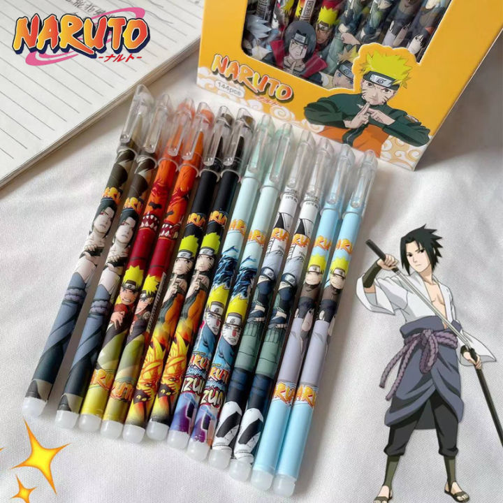 Naruto Erasable Gel Pens | Smooth Writing | Anime-Themed Stationery