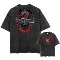 Harajuku Vintage Tshirt Streetwear Japanese Anime Graphic Print Washed Short Sleeve Oversized T-Shirt Men Casual Tees Top Unisex. 
