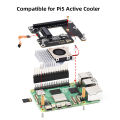 Raspberry Pi 5 PCIe to M.2 HAT NVME High Speed Expansion Board with 16P Cable GPIO Header Support Active Cooler for RPI 5 Pi5. 